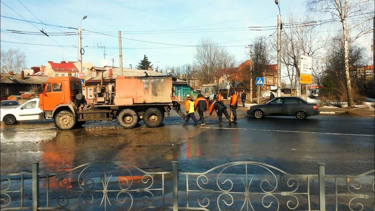 СМУ 22 дорожный рабочий. Иваново дорогой ремонт