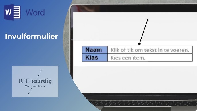 Word - Invulformulier Maken - Youtube