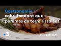 Gastronomie  cabri fondant aux pommes de terre rissoles  mto  la carte