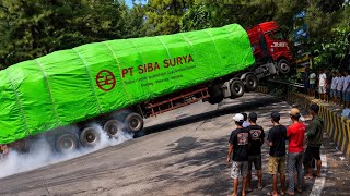 Drama Terburuk Dan Sulit‼️Sopir Truk Siba Surya Dibikin Sakit Kepala Lewat Tikungan Sitinjau Lauik