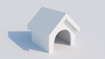 Blender Tutorial - Modeling a doghouse in 3 minutes