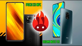 POCO X3 NFC VS REDMI NOTE 9S - TESTE DE DESEMPENHO ANTUTU BENCHMARK