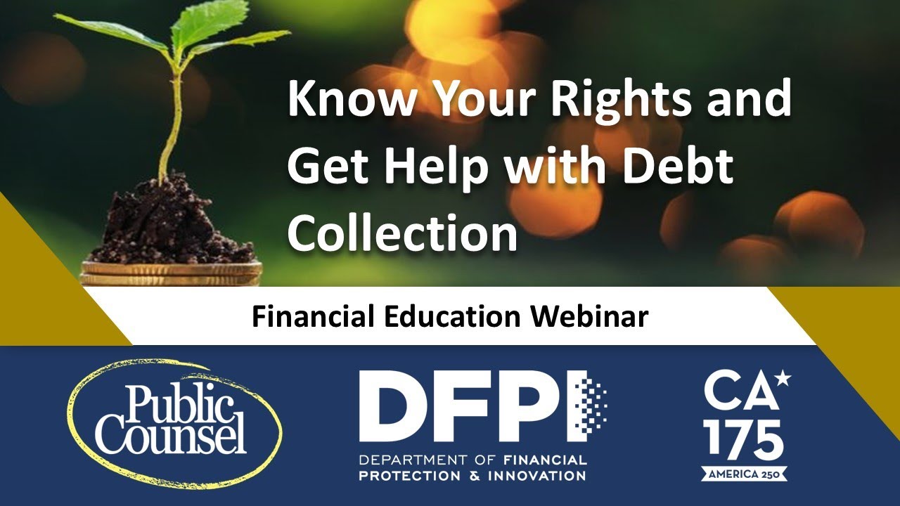 Know Your Rights and Get Help with Debt Collection webinar
