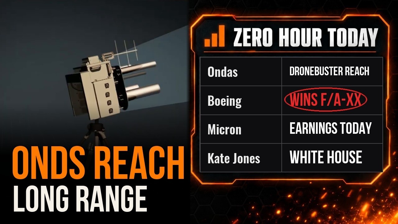 Zero Hour Today | Ondas ($ONDS) Launches Dronebuster REACH, Boeing ($BA) Wins F/A-XX