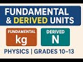 Fundamental and Derived Units Explained | Physics for Grades 10–13