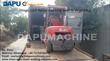 Hinge Joint Fence Machine丨Woven Mesh Machine丨woven no climb fencing丨Pasture, Farm, Page wire