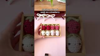 The crochet pattern for these little amigurumi strawberries is up on my blog now #crochet #amigurumi