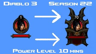 Diablo 3 - Power leveling 1 to 70 in 10 minutes - Beginner to intermediate guide
