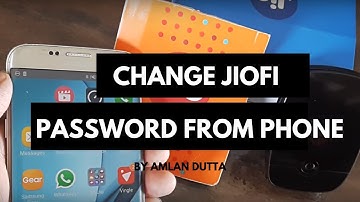 HOW TO CHANGE THE JIOFI DEVICE PASSWORD FROM  SMARTPHONE