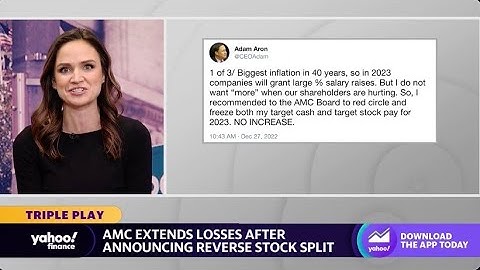 AMC stock extends losses after reverse stock split announcement