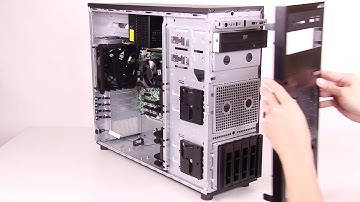 Lenovo ThinkSystem ST250 removing a 2.5 inch or 3.5 inch drive cage