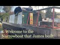 1 welcome to the narrowboat that james built