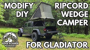 Jeep Gladiator DIY Wedge Camper - Modified Ripcord Design