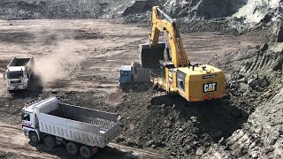 Caterpillar 6015B Excavator Loading Trucks With Two Passes - Sotiriadis Mining Works