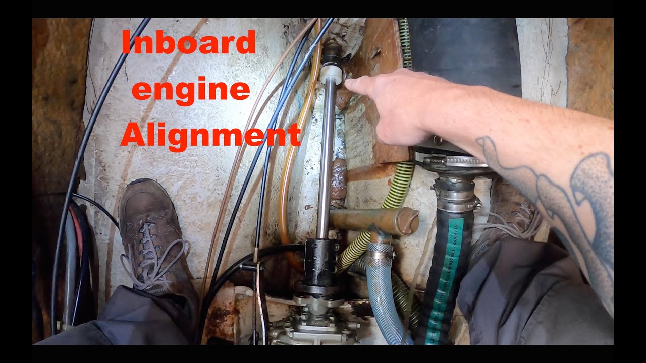 Aligning inboard engine. Changing driveline pt. 4