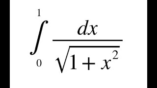 Integrate By Trigonometric & Inverse Hyperbolic Routes