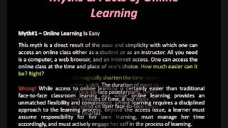 Myths and Facts of Online Learning