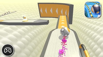 Action Balls: Gyrosphere Race - Gameplay Walkthrough Part 36 - Game Levels 104-105 (iOS, Android)