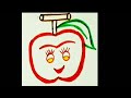 Apple drawing step by step.