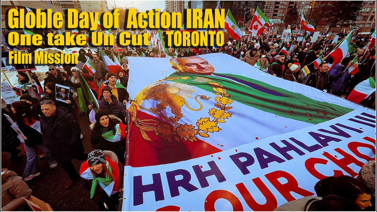 ⁣Global Day of Action for Iran – Toronto North York | One-Take Raw FootageFeb 14 2026