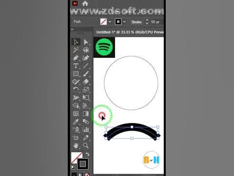 Illustrator Tutorial Spotify Logo Part-1 - YouTube