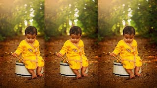 how to outdoor baby photo editing tutorial photoshop screenshot 5