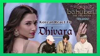 Korean React To Dhivara Full Video Song || Baahubali (Telugu) || Prabhas, Tamannaah, Rana, Anushka