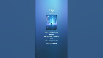 Thumbnail of HiBye #lyrics #music #song #songlyrics #shortsmusic #audio