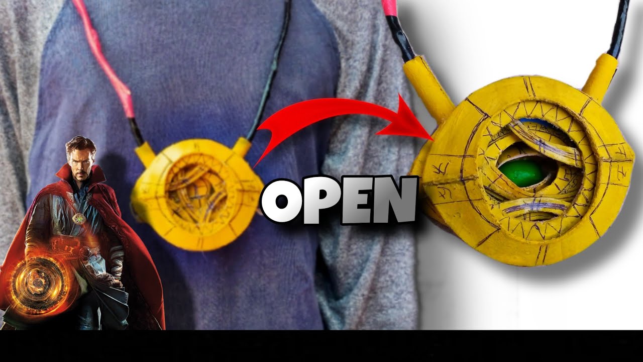 How to Make Eye of f Agamotto from Doctor Strange That OPENS!DIY no Electronic