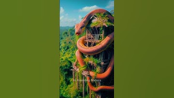 AI Nature Short | Giant Python | Amazon Jungle #shorts #art ‪#python #wildlife