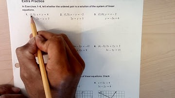 Algebra 5.1. Part 3: Solving systems of linear equations by graphing.