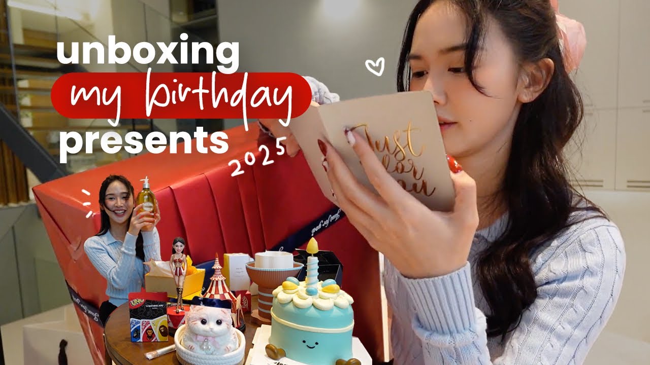 🎪她送了我什么啊天啊?😳🎁 Unboxing birthday present 2025 | MSKUAN