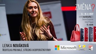 Lenka Nováková #Microsoft : "Změny mě posouvají vpřed."