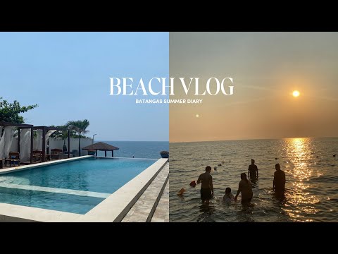 summer vlog | underrated resort in batangas, lomi, sunsets ✨🧡
