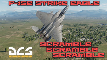 DCS F-15E Strike Eagle Scramble Start & Launch | Cold Start to Taxi in under 3.5 mins | Alert Launch