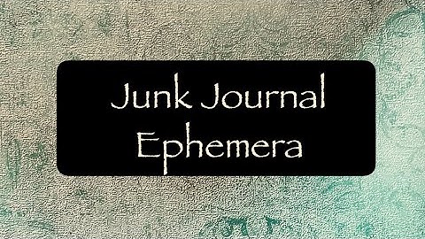 Junk Journal Ephemera - gebruik maken van wat er op mijn bureau ligt #processvideo