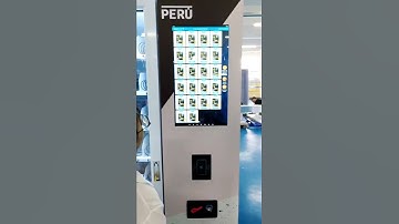 Our snack drink vending machine to Peru now! Do u like this machine? #vendingmachine #peru #vending