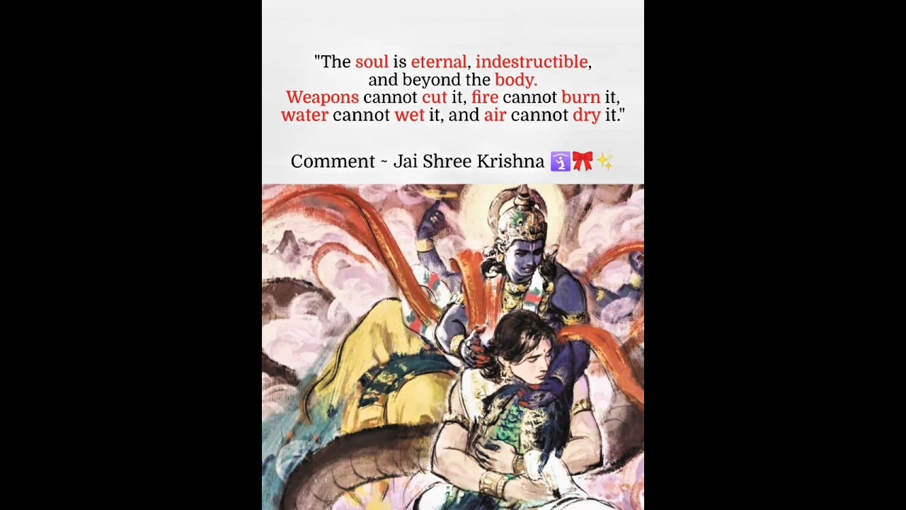 The Soul is Eternal🛐🎀✨ Bhagavad Gita Wisdom |Sanatani Spiritual Thoughts 2025