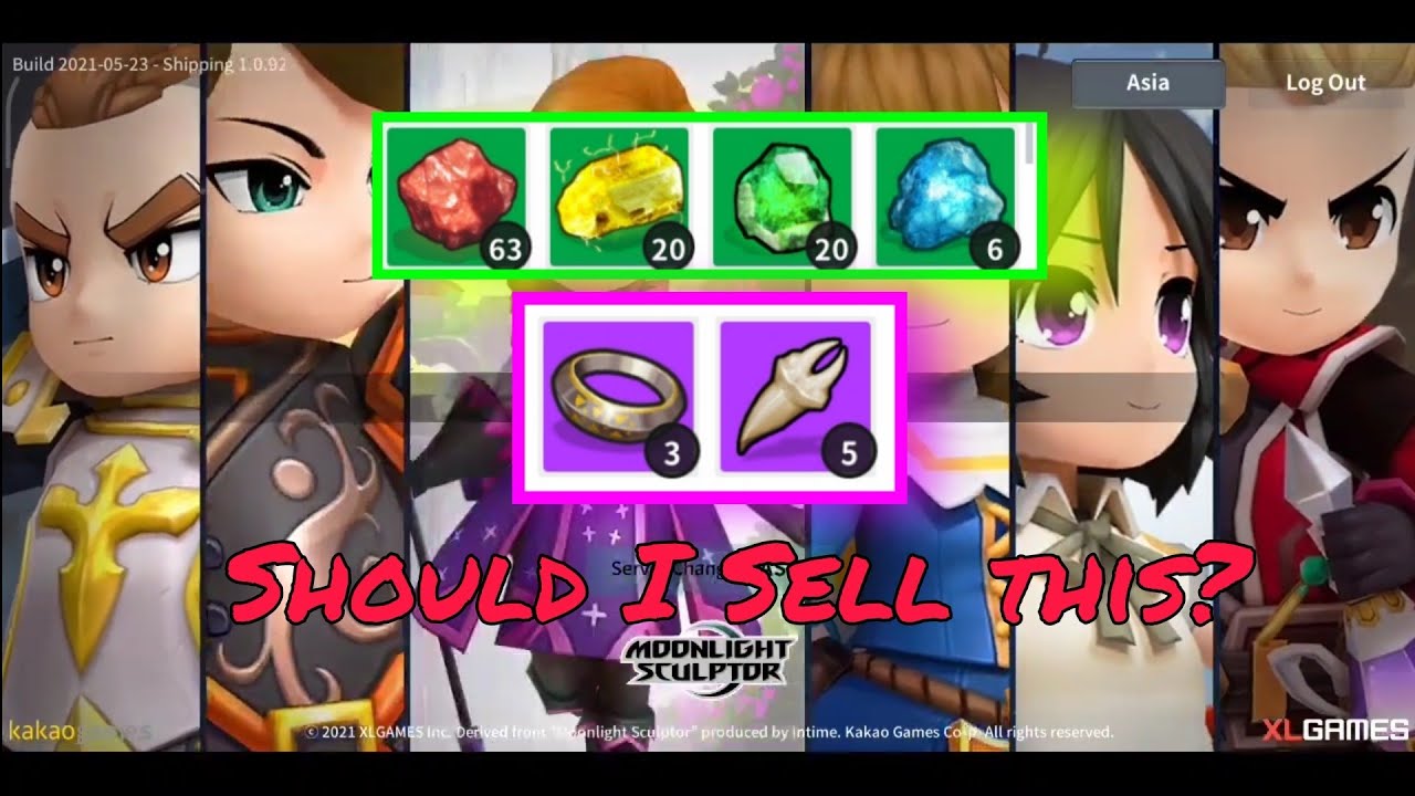 Mid game as f2p(?) + crafting skill level | Moonlight Sculptor