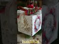 Christmas decoration - decoupage whit Rice paper #diy #christmasdecor #handmade #gift #howtomake