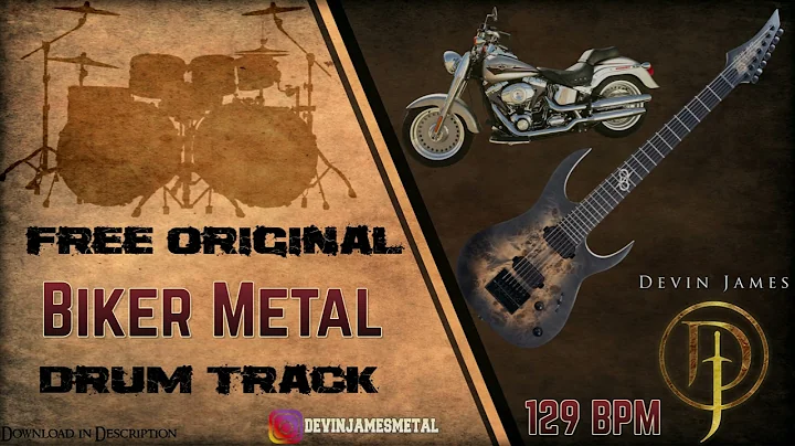Biker Metal Styled Free Original Drum Track - 129 BPM (FREE DOWNLOAD)