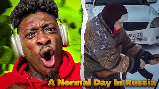 Man Fell in The Fire 🔥- A Normal Day In Russia 🇷🇺 #2 REACTION