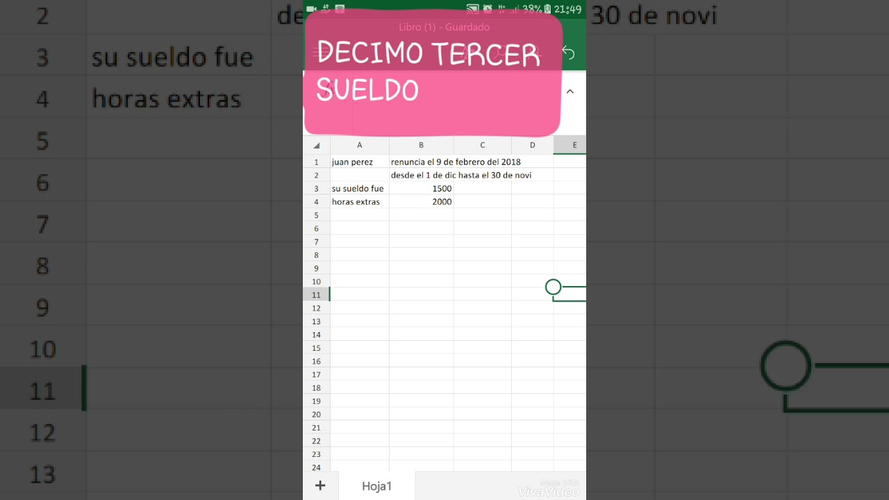 Como Calcular El Decimo Tercer Sueldo YouTube