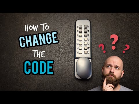How to change the code on a mechanical push button combination door lock
