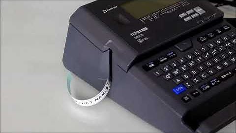 Hướng dẫn sử dụng máy in nhãn Tepra Pro SR970