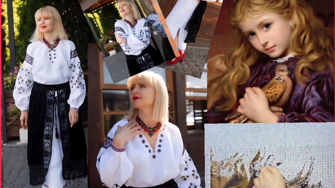 Горлиця🥰Фініш сорочки🥳❤️  Спідниця з мереживом😍 #сорочка #багатоколірка 