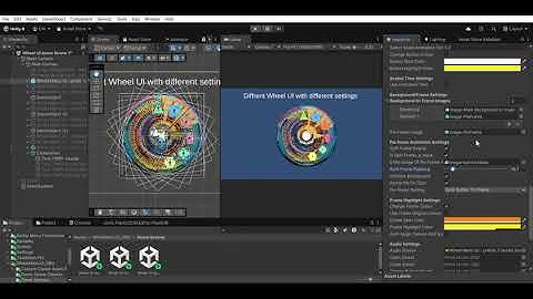 Mozaic Wheel Menu UI RBG short Customization Showcase demo