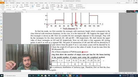 STATISTICS STANDARD 11 CH 3 LECTURE 26 TOPIC MODE GRAPHICAL METHOD