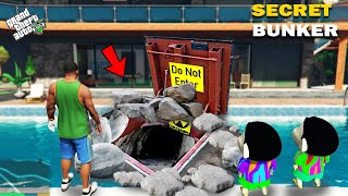 GTA 5 : Franklin & Shinchan Got A New Secret Mansion Bunker In GTA 5 ! (GTA 5 Mods)