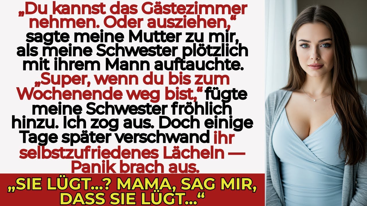 Meine Familie nahm meine Schwester „zur Unterstützung“ auf – dann warf man mich raus, Panik folgte…